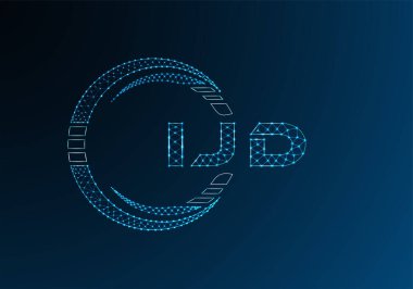 IJD düşük poli harfli logo vektör tasarımı. IJD düşük poli logo tasarımı. Düşük polyester logo.