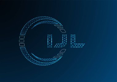 IJL düşük poli harfli logo vektör tasarımı. IJL düşük poli logo tasarımı. Düşük polyester logo.
