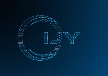 IJY düşük poli harfli logo vektör tasarımı. IJY düşük poli logo tasarımı. Düşük polyester logo.