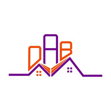 OAB Emlak Logosu Tasarımı, OAB Basit ve Modern Logo. OAB lüks alfabe tasarımı  