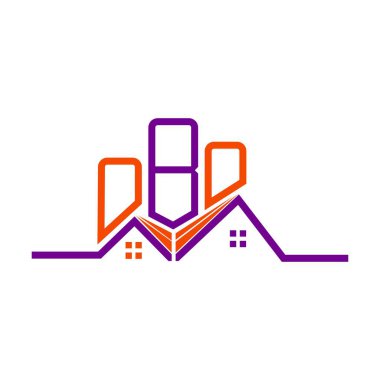 OBO Real State logo tasarımı, OBO basit ve modern logosu. OBO lüks alfabe tasarımı  