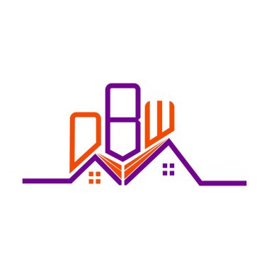 OBW Real State logo tasarımı, OBW basit ve modern logo. OBW lüks alfabe tasarımı  