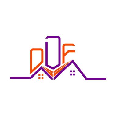 ODF Real State logo tasarımı, ODF basit ve modern logo. ODF lüks alfabe tasarımı  