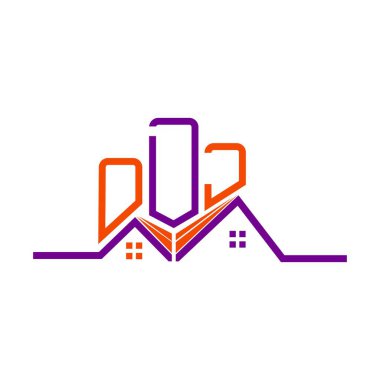 ODJ Real State logo tasarımı, ODJ basit ve modern logo. ODJ lüks alfabe tasarımı  