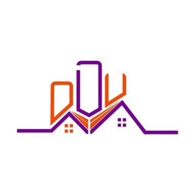 ODU Real State logo tasarımı, ODU basit ve modern logo. ODU lüks alfabe tasarımı  