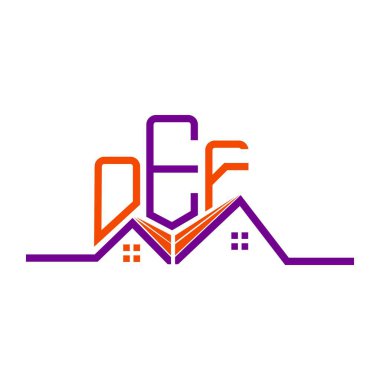 OEF Real State logo tasarımı, OEF basit ve modern logo. OEF lüks alfabe tasarımı  