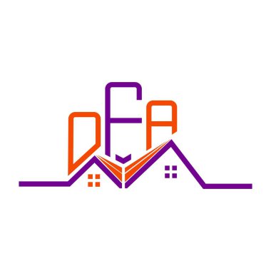 OFA Emlak tasarımı, OFA basit ve modern logosu. OFA lüks alfabe tasarımı  