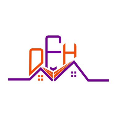 OFH Emlak Logosu Tasarımı, OFH Basit ve Modern Logo. OFH lüks alfabe tasarımı  