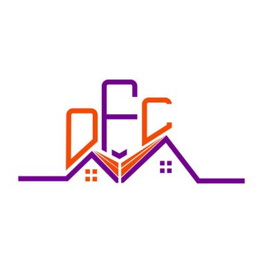 OFL Real State logo tasarımı, OFL basit ve modern logo. OFL lüks alfabe tasarımı  