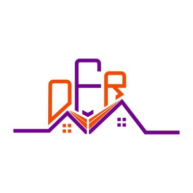 OFR Real State logo tasarımı, OFR basit ve modern logo. OFR lüks alfabe tasarımı  