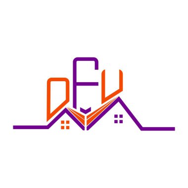 OFU Real State logo tasarımı, OFU basit ve modern logo. OFU lüks alfabe tasarımı  