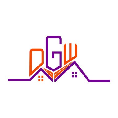 OGW Real State logo tasarımı, OGW basit ve modern logo. OGW lüks alfabe tasarımı  