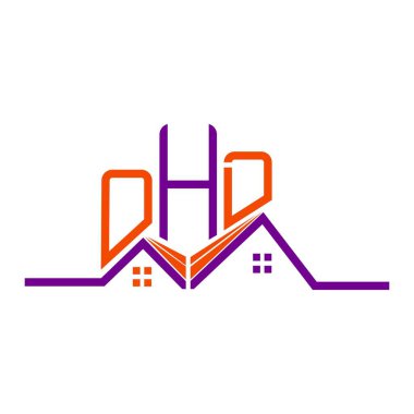 OHD Real State logo tasarımı, OHD basit ve modern logo. OHD lüks alfabe tasarımı  