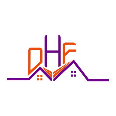 OHF Real State logo tasarımı, OHF basit ve modern logo. OHF lüks alfabe tasarımı  