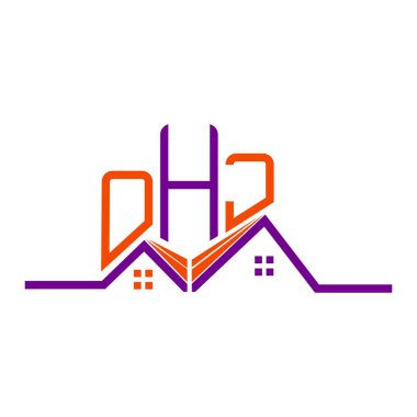 OHJ Real State logo tasarımı, OHJ basit ve modern logo. OHJ lüks alfabe tasarımı  