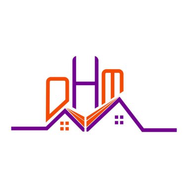 OHM Real State logo tasarımı, OHM basit ve modern logo. OHM lüks alfabe tasarımı  
