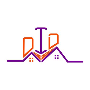 OID Emlak Logosu Tasarımı, OID Basit ve Modern Logo. OID lüks alfabe tasarımı  