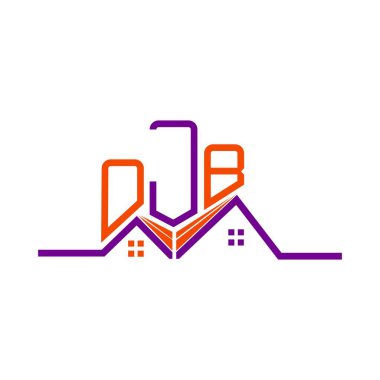 OJB Real State logo tasarımı, OJB basit ve modern logo. OJB lüks alfabe tasarımı  