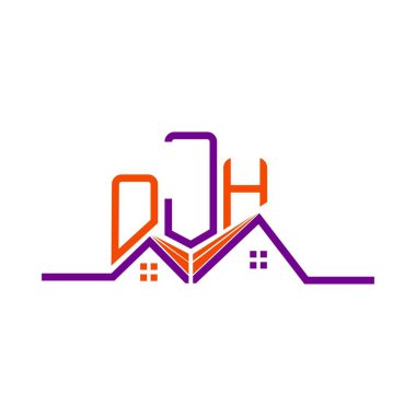 OJH Real State logo tasarımı, OJH basit ve modern logo. OJH lüks alfabe tasarımı  