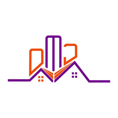 OMJ Real State logo tasarımı, OMJ basit ve modern logo. OMJ lüks alfabe tasarımı  