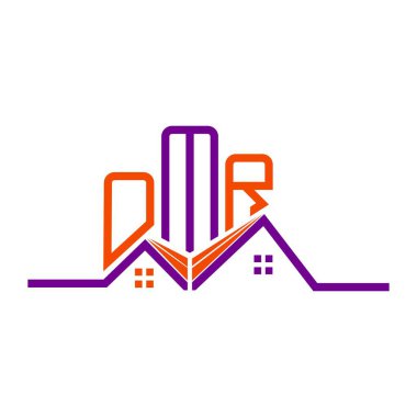 OMR Real State logo tasarımı, OMR basit ve modern logo. OMR lüks alfabe tasarımı  