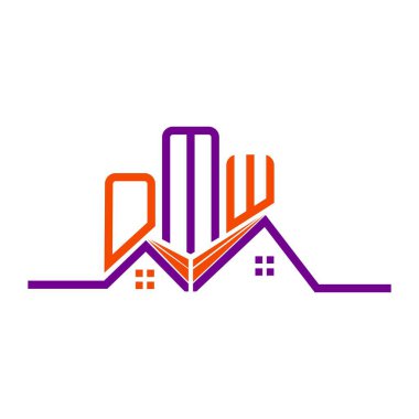 OMW Real State logo tasarımı, OMW basit ve modern logo. OMW lüks alfabe tasarımı  