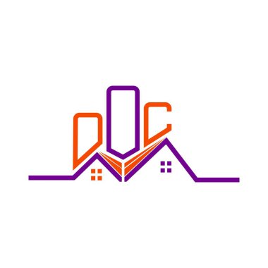 OOC Real State logo tasarımı, OOC basit ve modern logo. OOC lüks alfabe tasarımı  