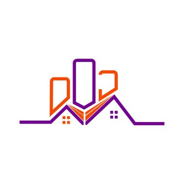 OOJ Real State logo tasarımı, OOJ basit ve modern logo. OOJ lüks alfabe tasarımı  