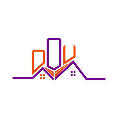 OOU Real State logo tasarımı, OOU basit ve modern logo. OOU lüks alfabe tasarımı  