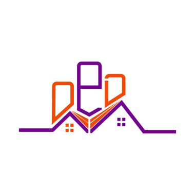 OPD emlak logosu tasarımı, OPD basit ve modern logosu. OPD lüks alfabe dizaynı  