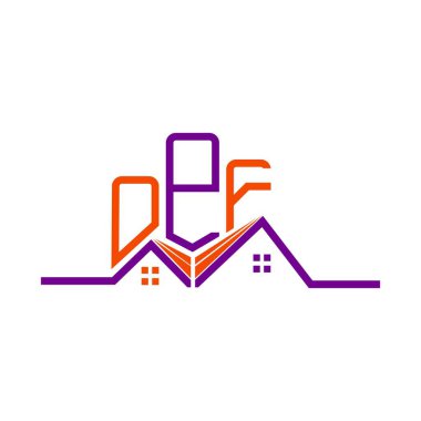 OPF Real State logo tasarımı, OPF basit ve modern logo. OPF lüks alfabe tasarımı  