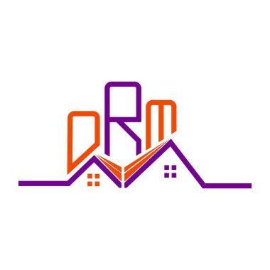 ORM Real State logo tasarımı, ORM basit ve modern logo. ORM lüks alfabe tasarımı  