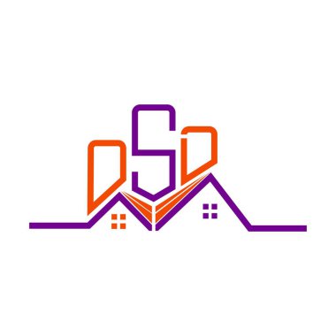 OSD Emlak Logosu Tasarımı, OSD Basit ve Modern Logo. OSD lüks alfabe tasarımı  