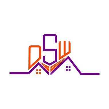 OSW Real State logo tasarımı, OSW basit ve modern logo. OSW lüks alfabe tasarımı  