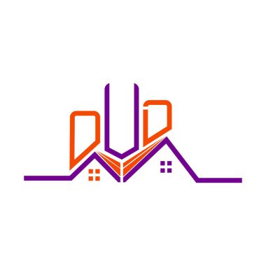 OUD Emlak Logosu Tasarımı, DOD Basit ve Modern Logo. OUD lüks alfabe tasarımı  