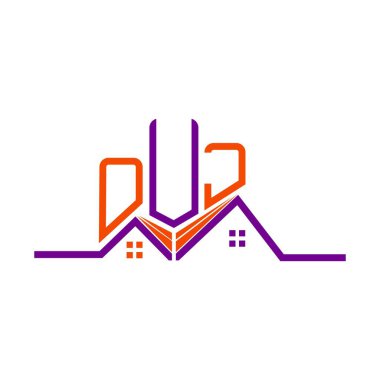 OUJ Real State logo tasarımı, OUJ basit ve modern logo. OUJ lüks alfabe tasarımı  