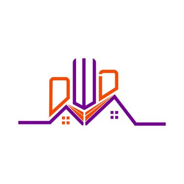 OWD Real State logo tasarımı, OWD basit ve modern logo. OWD lüks alfabe tasarımı  