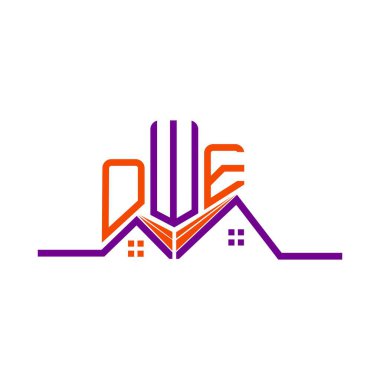 OWE Emlak Logosu Tasarımı, OWE Basit ve Modern Logosu. Lüks alfabe tasarımı.  