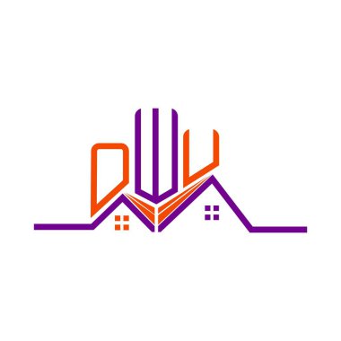 OWU Real State logo tasarımı, OWU basit ve modern logo. OWU lüks alfabe tasarımı  