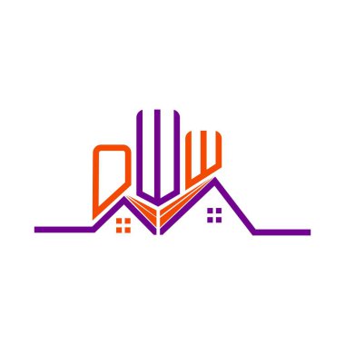 OWW Real State logo tasarımı, OWW basit ve modern logo. OWW lüks alfabe tasarımı  