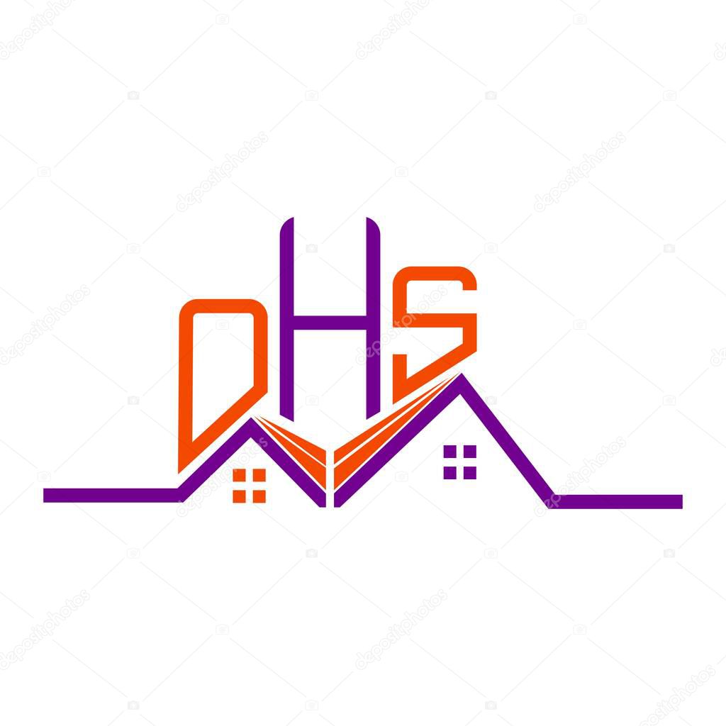 OHS Real State logo design, OHS simple and modern logo. OHS luxurious alphabet design