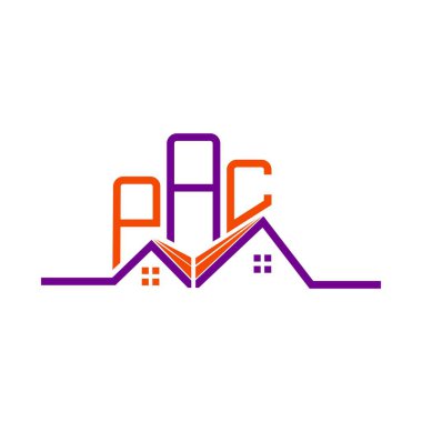 PAC emlak logosu tasarımı, PAC basit ve modern logo. PAC lüks alfabe tasarımı  