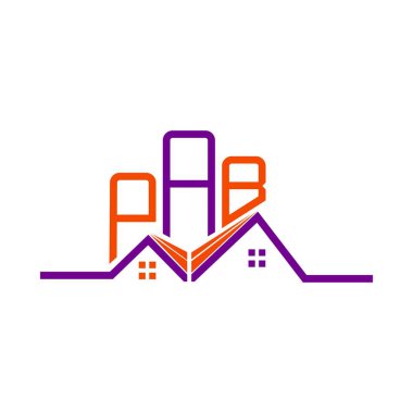 PAB emlak logosu tasarımı, PAB basit ve modern logo. PAB lüks alfabe tasarımı  