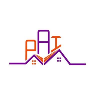 PAI emlak logosu tasarımı, PAI basit ve modern logo. PaI lüks alfabe tasarımı  