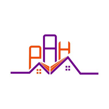 PAH emlak logosu tasarımı, PAH basit ve modern logo. PAH lüks alfabe tasarımı  