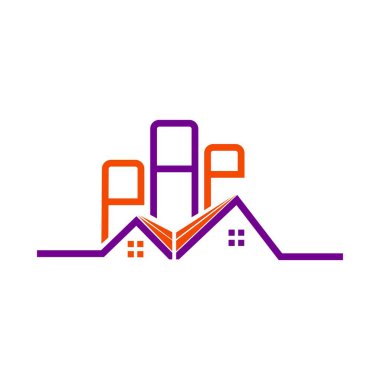 PAP Real State logo tasarımı, PAP basit ve modern logo. PAP lüks alfabe tasarımı  