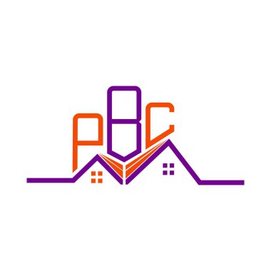 PBC Emlak Logosu Tasarımı, PBC Basit ve Modern Logo. PBC lüks alfabe tasarımı  