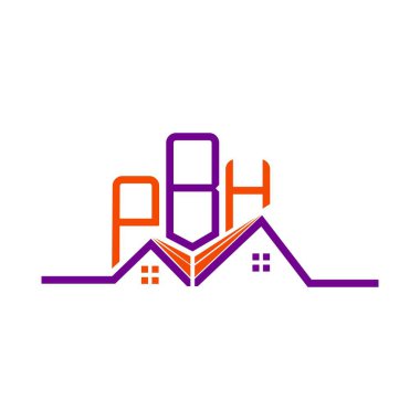 PBH Emlak Tasarımı, PBH basit ve modern logosu. PBH lüks alfabe tasarımı  