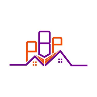 PBP emlak logosu tasarımı, PBP basit ve modern logo. PBP lüks alfabe tasarımı  