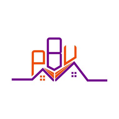 PBU Real State logo tasarımı, PBU basit ve modern logo. PBU lüks alfabe tasarımı  
